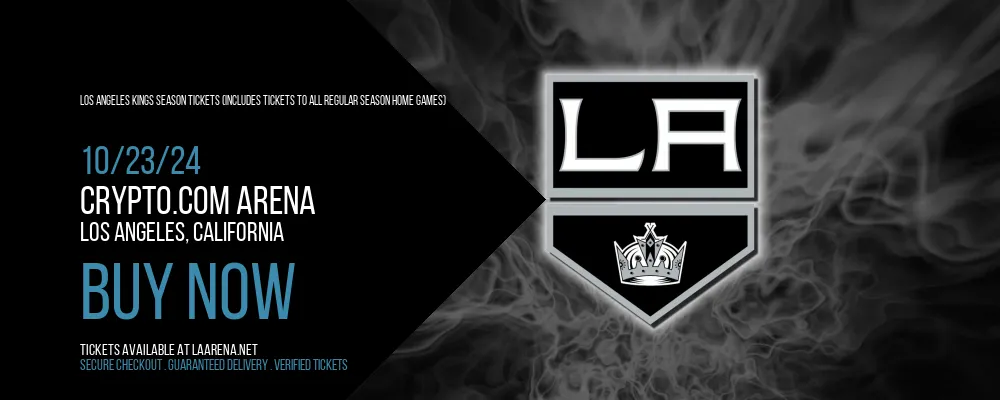 Los Angeles Kings Season Tickets (Includes Tickets To All Regular Season Home Games) at Crypto.com Arena